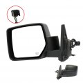 Ocpty Driver Side Mirror For 2007-2015 Jeep Patriot Outside Accessories Easy-adjustable Power Heated Manual Folding View