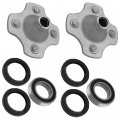 Caltric 2 Rear Left Or Right Wheel Hub With Bearing Compatible Honda Trx300 Fourtrax 300 2x4 1993-2000