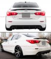 Cuztom Tuning Fits For 2014-2020 Infiniti Q50 Jdm Vip Style Painted Glossy Black Trunk Lid Spoiler Wing
