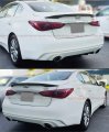 Cuztom Tuning Fits For 2014-2020 Infiniti Q50 Jdm Vip Style Painted Glossy Black Trunk Lid Spoiler Wing