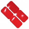 Dot Sae Prismatic Stick On Reflectors Red 2 X 3 5 In Retro Reflective Safety Lenses For Trailers And Vehicles 4 Pack 
