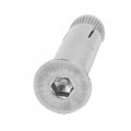 Uxcell M8 X 50mm 304 Stainless Steel Hex Socket Countersunk Head Sleeve Anchor 2pcs