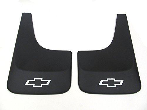 Gm 19213391 Splash Guards Front Or Rear Contoured Set Black With Chevrolet Logo