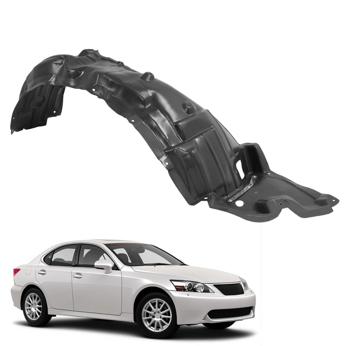 Jmtaat Front Fender Liner Inner Panel For 2006-2008 Lexus Is250 Is350 Replacement 5380553020 Lx1251112 Wheel Splash Shields