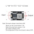 3v Regulator 5pcs Mini Reducer Dc 50v 5v 12v 24v Buck To Converter Board 1 8a Output Mini360 Small Size Power Module 3 3 Volts