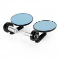 Aluminum Handlebar End Mirror 7 8 -1 Black Short Arm Bar 3 Rounds Universal Rear View Mirror Mirrors Paim Handlebar End Mirror