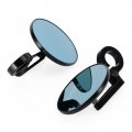 Aluminum Handlebar End Mirror 7 8 -1 Black Short Arm Bar 3 Rounds Universal Rear View Mirror Mirrors Paim Handlebar End Mirror