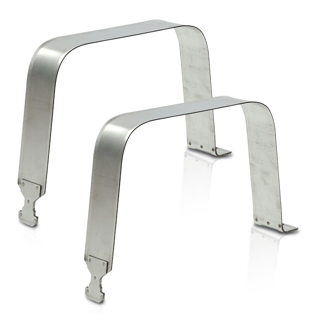 Fuel Tank Straps 2pcs For Chevy Silverado Gmc Sierra 1500 2500 3500 And Hd Fits 1999 To 2018 Silver Iron Gas Part 578-183
