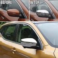 Oubolun For Nissan X-trail T32 Rogue 2014-2016 Abs Chrome Exterior Rear View Mirror Wing Cover Trim 2pcs Car Accessory Stylish