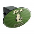 Men Only Chocolate Clings To Your Thighs Faster Funny Humor Oval Tow Trailer Hitch Cover Plug Insert