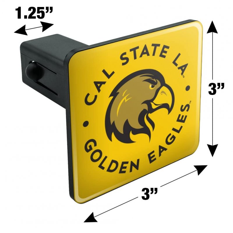 California State University Los Angeles Golden Eagles Logo Tow Trailer Hitch Cover Plug Insert 1 4 Inch 25