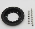 Steering Wheel Spacer Kit For 9 Hole To 6 Hub Adapter Black 