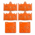 Httmt Front Rear Brake Pad Compatible With Suzuki Gsxr600 97-03 Gsxr750 00-03 Carbon Fiber