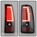 Acanii For 2003-2006 Chevy Silverado 1500 2500 3500 Black Led Tube Tail Lights Rear Brake Lamps Pair Set Left Right