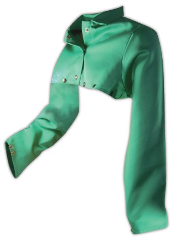 Magid 1855m Sparkguard Flame Resistant Cotton Cape Sleeve Green Medium Each