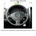 Mewant Customized Black Artificial Leather Car Steering Wheel Cover For Suzuki Jimny 2005-2014