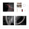Mewant Customized Black Artificial Leather Car Steering Wheel Cover For Suzuki Jimny 2005-2014