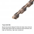 Uxcell M8 X 1 25 Spiral Point Thread Tap And 6 8mm Drill Bit Set Metric Titanium Plated Cobalt High Speed Steel Machine Screw