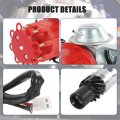 Ignition Distributor W Red Cap Rotor Replacement For Chevy Sbc Bbc 283 305 327 350 454 V8 R2r Two-wire Installation