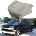 Car Left Driver Side Bottom Cloth Gray Seat Cover Replacement For 2003-2014 Express 1500 2500 3500 Van 
