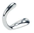 Coat Hook 2-1 16 Inches Chrome Plated Brass 
