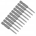 Uxcell 10 Pcs T7 Magnetic Torx Screwdriver Bits 1 4 Inch Hex Shank 2-inch Length S2 Power Tool