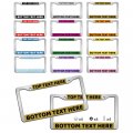 Metal Personalized License Plate Car Tag Holder Custom Frame Add Your Own Text Front Back For Cars Covers Frames