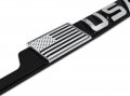 3d Modern Usa Inverted Flag Black Metal License Plate Frame