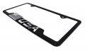 3d Modern Usa Inverted Flag Black Metal License Plate Frame