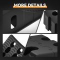 2pcs Non Slip Rv Wheel Chocks With Interlock Design Tandem For Most Tyre Sizes 17 72 X 8 11 4 57 In Black