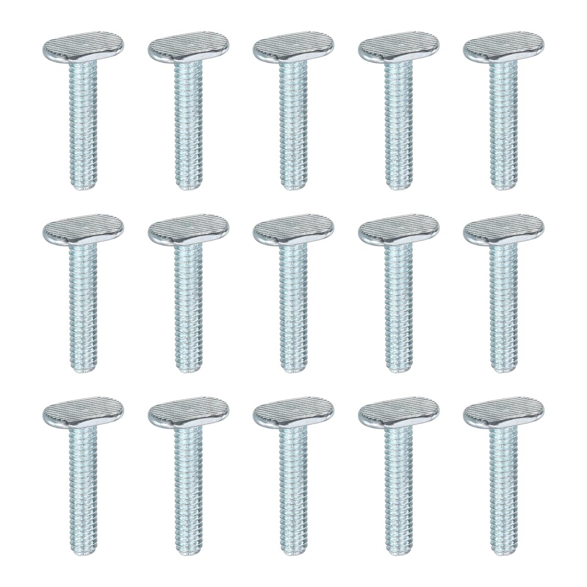 1 4 -20 Track Bolts 1-1 Inch Length 15 Pcs Drop-in Sliding T Slot Accessories For Woodworking Jigs And Fixtures Silver