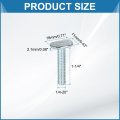1 4 -20 Track Bolts 1-1 Inch Length 15 Pcs Drop-in Sliding T Slot Accessories For Woodworking Jigs And Fixtures Silver