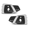 Front Bumper Fog Light Cover Left And Right Side For Audi A5 S5 2020 2021 2022 2023 Chrome Black Part Number 8w6807681t3q7 