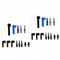 Wakauto 32 Pieces Brake Fluid Connector Bleed Clutch Oil Pump Car Kit Plastic Auto Deflation