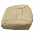 Ecotric Synthetic Leather Seat Covers Tan Compatible With 2000 2001 Ford Excursion Limited Xlt Driver Bottom Passenger Side