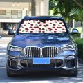 Car Windshield Sun Shade Blackberries Raspberries Visor Protector Summer Tropical Fruits Foldable Truck Front Cover Pad 55x27