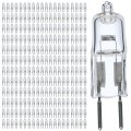 Satco 50 Watt Halogen T4 Bi Pin Light Bulb Clear Gy6 35 Base 12 Volt 2900 Kelvin 900 Lumens Dimmable Mini Lamp For Accent 