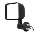 Ocpty Black Driver Side And Passenger View Mirror Textured With Power Adjustment Manual Folding Heated Compatible For 2007-2017