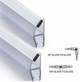Universal 45 Degree Shower Door Magnetic Profile Seal For Glass-to-glass Applications 73 Long With White Magnet 32 3 16 1 4 Or