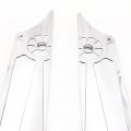 Httmt- Saddlebag Latch Cover Compatible With H-d Touring 1993-2013 Chrome Engraved Wheel Billet