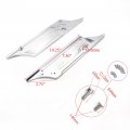 Httmt- Saddlebag Latch Cover Compatible With H-d Touring 1993-2013 Chrome Engraved Wheel Billet