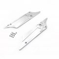 Httmt- Saddlebag Latch Cover Compatible With H-d Touring 1993-2013 Chrome Engraved Wheel Billet