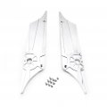 Httmt- Saddlebag Latch Cover Compatible With H-d Touring 1993-2013 Chrome Engraved Wheel Billet