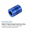 Uxcell 1pcs 5mm To 10mm Aluminum Alloy Shaft Coupling L25xd19 Flexible Coupler With Screws For Encoders And Motors Blue