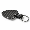 Ipick Image For Cadillac Xt5 Logo Real Black Carbon Fiber Large Shield-style Key Chain Keychain Exclusive Official Licensed