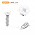 Uxcell St3x12mm White Screws Self Tapping 100pcs Flat Head Phillips Wood For Woodworking