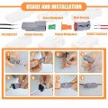 Deutsch Dt02 Grey 2 Pin Connectors 5 Set Waterproof Electrical Wire Connector With Stamped Contacts And Seal Plugs For Truck