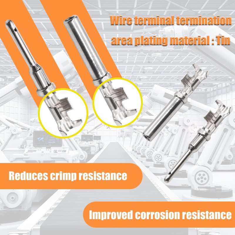Deutsch Dt02 Grey 2 Pin Connectors 5 Set Waterproof Electrical Wire Connector With Stamped Contacts And Seal Plugs For Truck