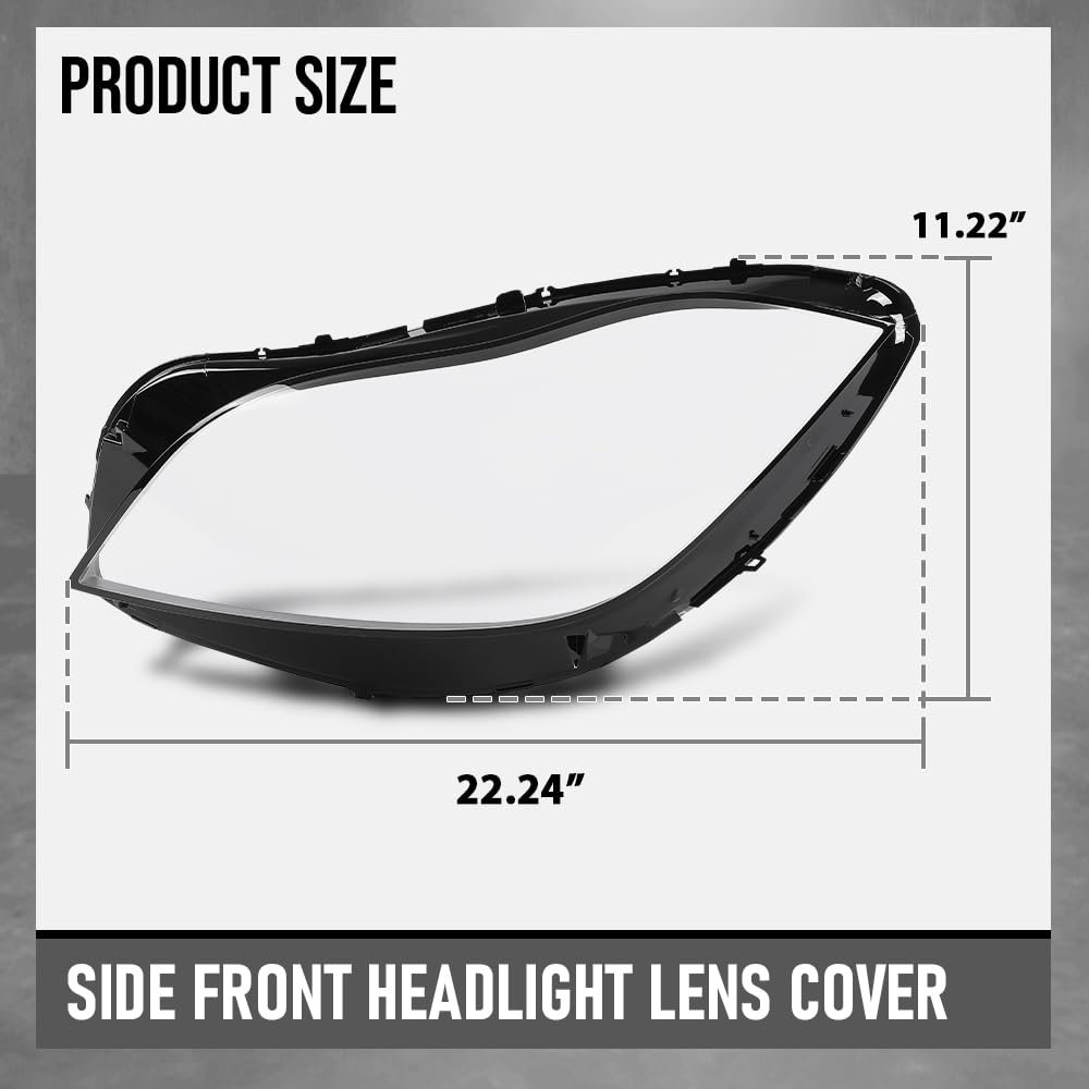 Headlight Lens Cover For Benz Cls-class W218 2015-2018 Left Right Front Headlamp Clear