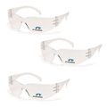 Pyramex Safety Intruder Reader Bifocals Clear Frame With Lens 3 Pair 2 5